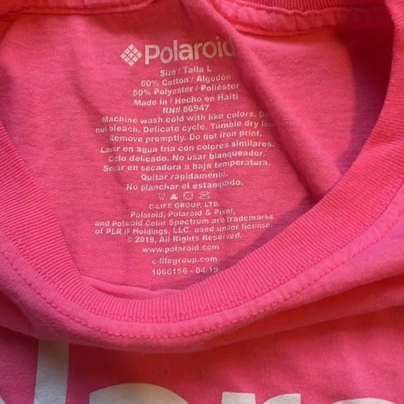 Polaroid Pink T-Shirt (Crop Top) - Picture 2 of 3